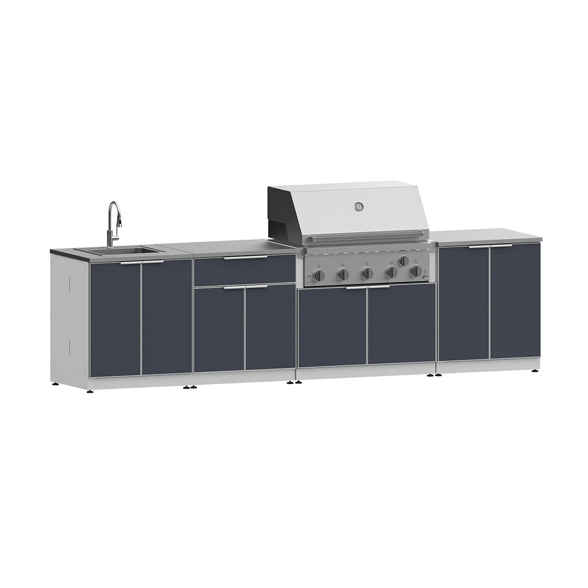 Outdoor Kitchen 4-Piece Grill Combo Set 1